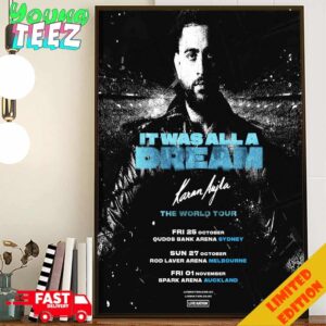 Tour Dates Karan Auija In Australia 2024 It Was All A Dream Poster Canvas Home Decor