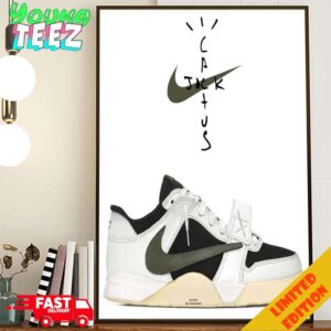 Travis Scott x Nike Sharkidon New Sneaker 2024 Home Decor Poster Canvas