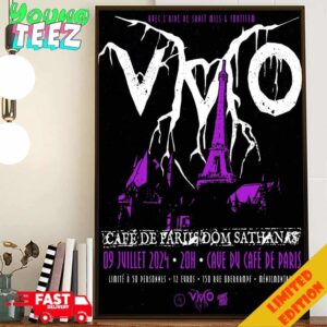 VMO Violent Magic Orchestra July 9 2024 Cave du Cafe de Paris France UME Cave 50 Billets La Cohue VMO SECRET SHOW Poster Canvas Home Decor