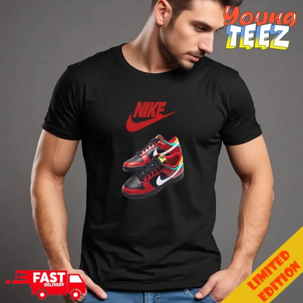 Live via Xhibition Nike Dunk Low Biker Tattoos Sneaker T-Shirt