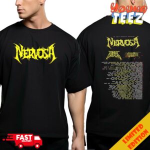 The Great American Jailbreak Upcoming North American Tour 2024 Nervosa Lich King Hatriot Schedule Lists Two Sides T-Shirt